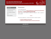 Tablet Screenshot of licenciement.fr